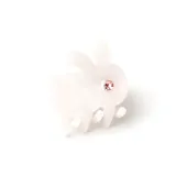 Градиентная русалка, белый, маленький, заколка-краб