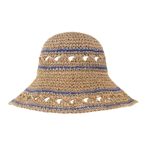 FANTASY FREE MIX Соломенная плетеная ведрообразная шляпа Женская