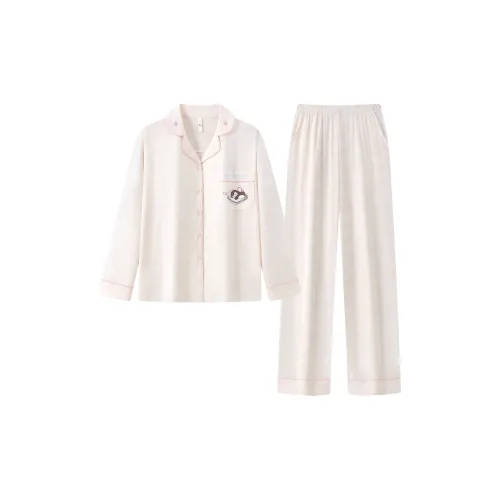 Gongdie Абрикос Женские Пижамные Комплекты