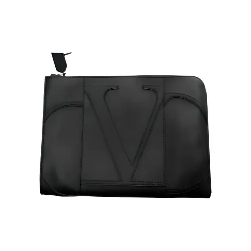 Valentino Клатч из коровьей кожи мужской черный