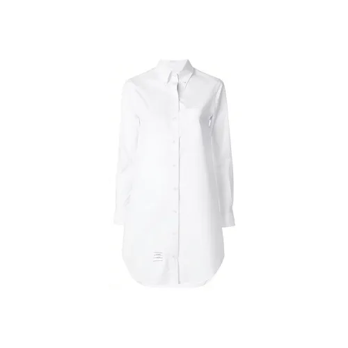 THOM BROWNE Белый Женские Длинные Платья с Рукавами