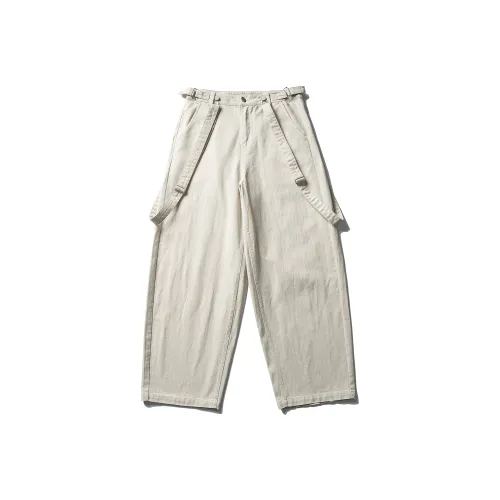 BINLIKE Бежевые Унисекс Повседневные Штаны