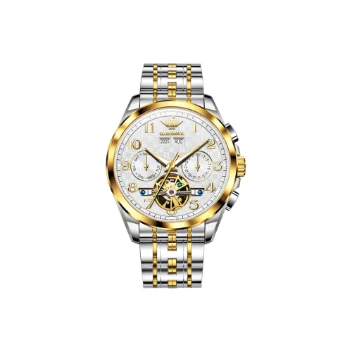 Oupinke Механические часы Мужские часы Белый циферблат