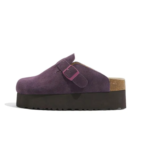 Lan Miao Резиновая Износостойкая Обувь Birkenstock Женская Фиолетовая