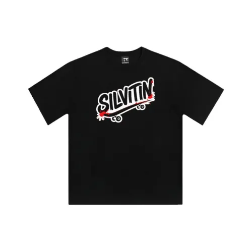 SIL VITIN Черный Унисекс T-рубашки