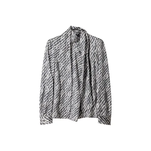 BEIQIANNI Премиум серый Женские рубашки