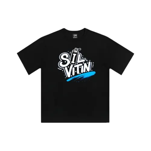 SIL VITIN Черный Унисекс T-рубашки