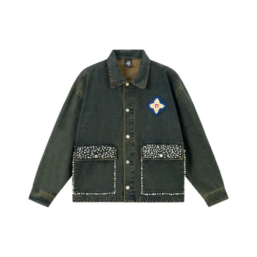 XINYINSU Темно-синий Унисекс Джинсовые куртки