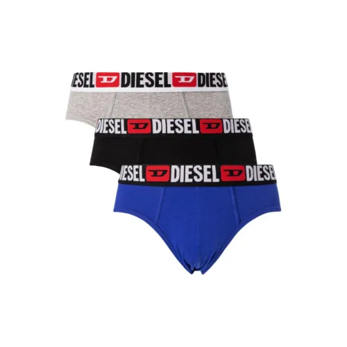 DIESEL 3 пачки синий + черный + серый мужские трусы-бикини