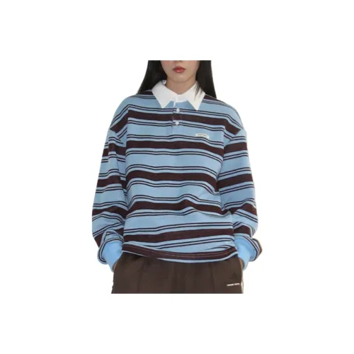 Crank Синие полосы Женская Поло