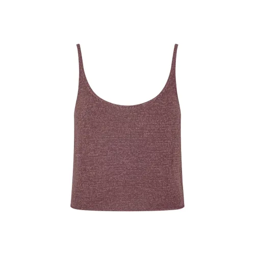 MEIYANG Бордовый Женский Топ без рукавов