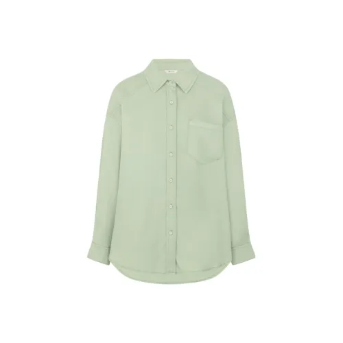 MEIYANG Зеленые Женские Рубашки
