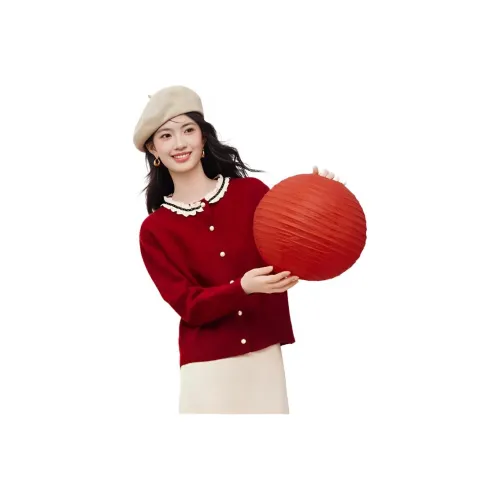 XINFEIYU Красный Женский Трикотаж