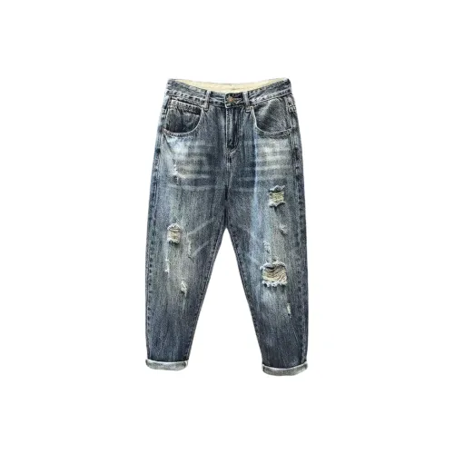 Chisportate Синий Унисекс Джинсы