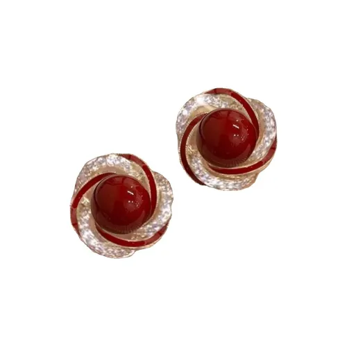 Серьги-гвоздики из меди и сплава LANYAO женские