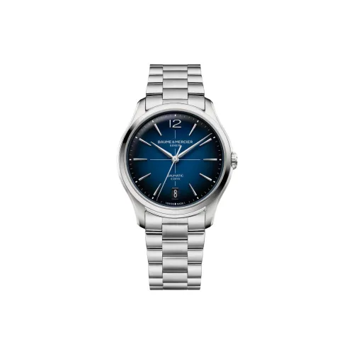 Baume Mercier Creighton Collection Автоматический Механический Механизм Мужские Часы Часы 39 мм Синий Циферблат