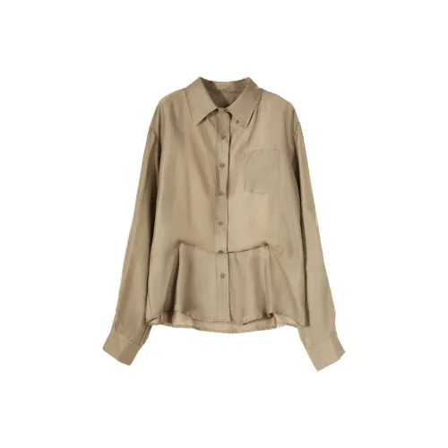 ELLE Кофе Женские Рубашки