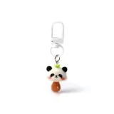 Брелок в виде панды с грибом