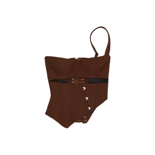 FANCI CLUB Cut out CORSET Без бретелей Топ Женские