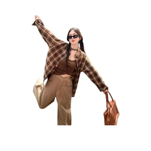 MM Коричневый Женские Рубашки