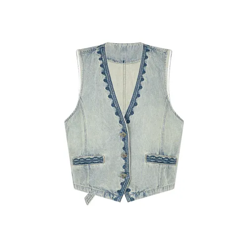 MEIYANG Синий Женский жилет