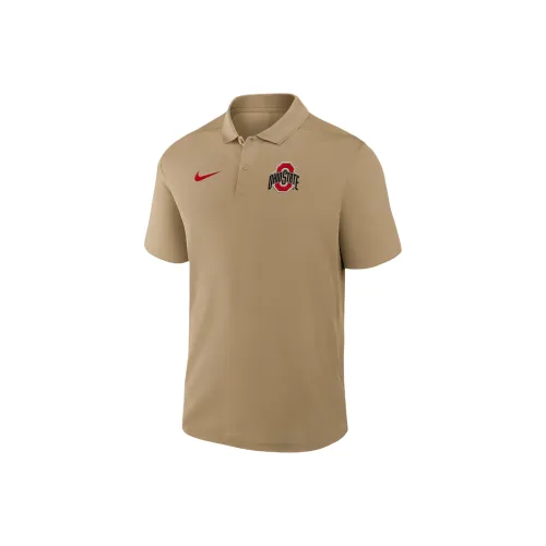 Nike Clothing Мужская Поло Коричневая