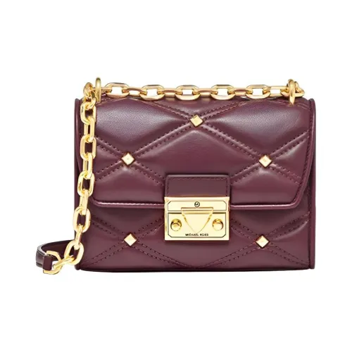 MICHAEL KORS Сумка через плечо из искусственной кожи маленькая женская бордового цвета