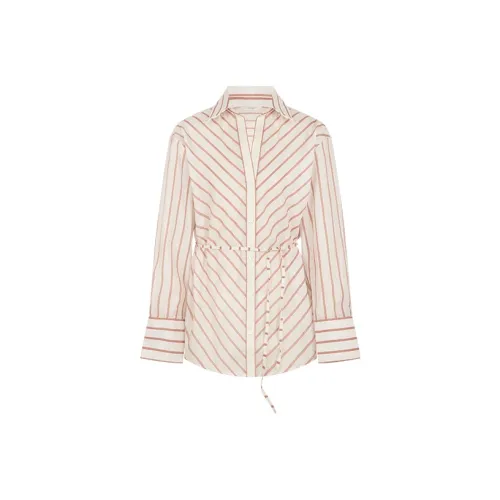 MEIYANG Красный и Белый Полосатый Женский Топ