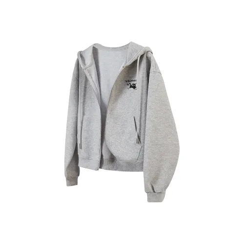 TOUCH Светло-серый Женский Короткий Пальто