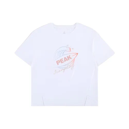 PEAK Полностью Белые Женские T-рубашки