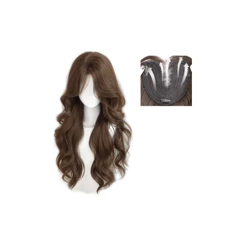 QIYEXUE Нет Wear Волосы Net Топ Волосы Патч Парики С наполнителем Атмосфера Высокий Уровень Большая волна