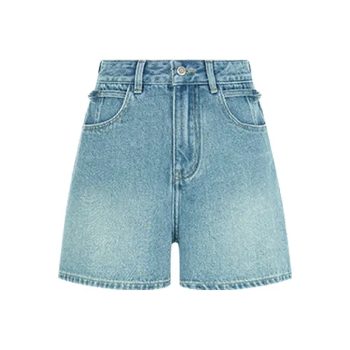 MEIYANG Blue Женские джинсовые шорты