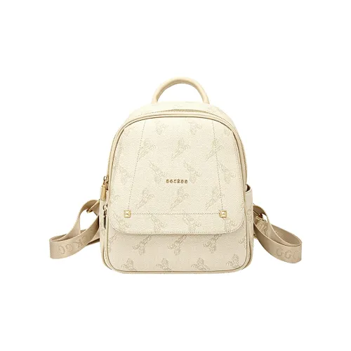 SMILE FOCUS ПВХ Путешественный Рюкзак Женский Экрю