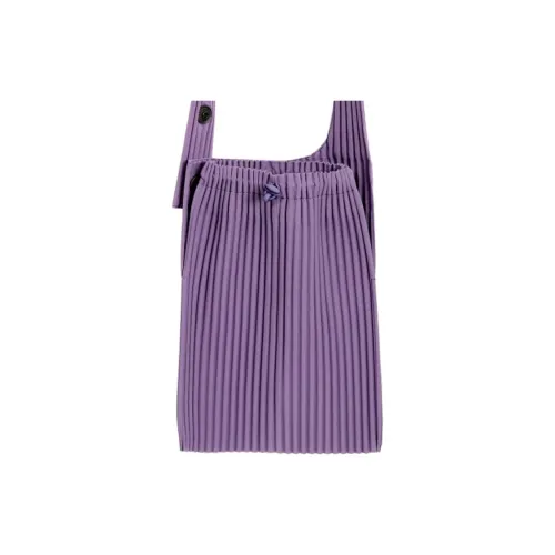 Homme Plissé Issey Miyake Полиэстер Плечо Сумка Женская Фиолетовая