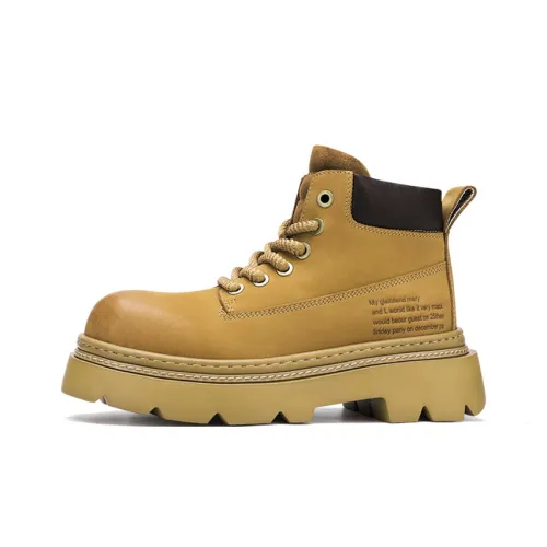 U7 Короткий Мартин Boot Мужской Земляной Желтый