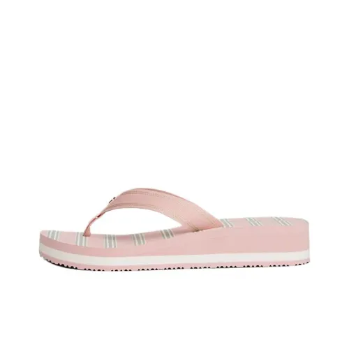 Tommy Hilfiger Wedge EVA Устойчивые к истиранию Шлепанцы Женские Розовые