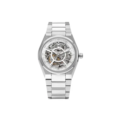 GEIGER Мужские часы Автоматический механический механизм ремешок из нержавеющей стали 40 мм циферблат с механизмом мужские часы