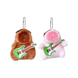 Зелёная гитара Темно-коричневая Капибара + Зелёная гитара Розовая Капибара