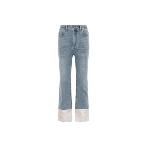 MEIYANG Blue Women's Jeans MEIYANG Синий Женские Джинсы