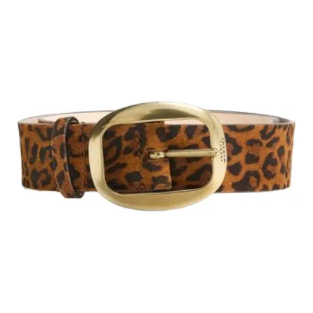 ISABEL MARANT Корова кожа Вельвет Кожаные ремни Женские Леопардовый принт
