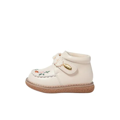 Snoffy Slip-resistant Abrasion-resistant Thermal Baby Shoes White Brown Baby Снофи противоскользящие устойчивые к истиранию термоботинки для малышей белого и коричневого цвета