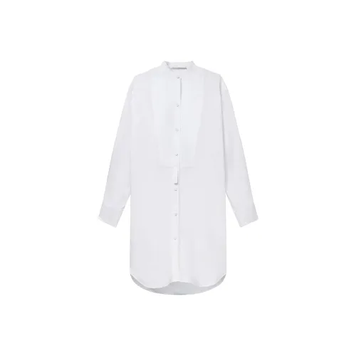 STELLA MCCARTNEY Белое Женское Длинное Платье с Рукавами