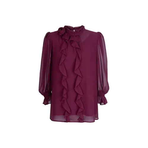 TANGXI Ink Purple Женские Рубашки