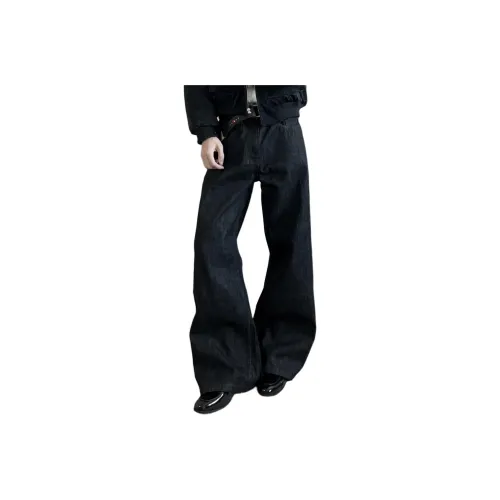 City Hipster Черный Унисекс Джинсы