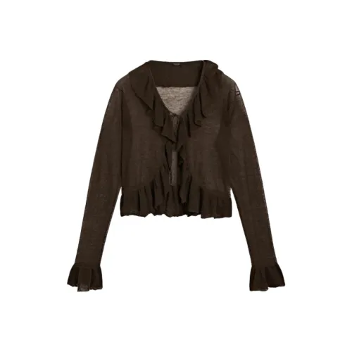 Massimo Dutti Коричневый Женский Трикотаж