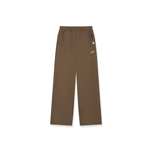 QIAODAN Вязаные спортивные брюки женские, цвет ореховый коричневый