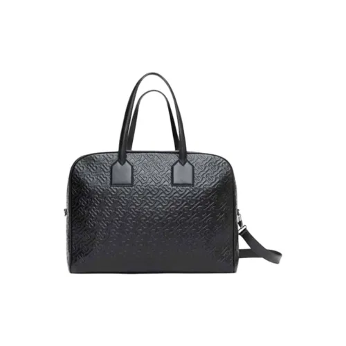 Burberry Cube Кожа Сумка через плечо Дорожная сумка Сумка Унисекс Черная