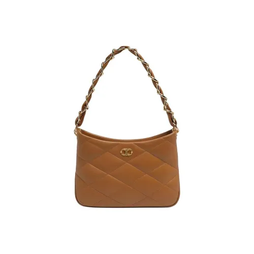 DILAKS Sheepskin Сумка через плечо Средняя Женская Хаки Коричневый