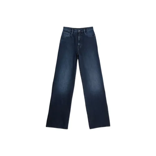 STAR RAW Темно-синие женские джинсы