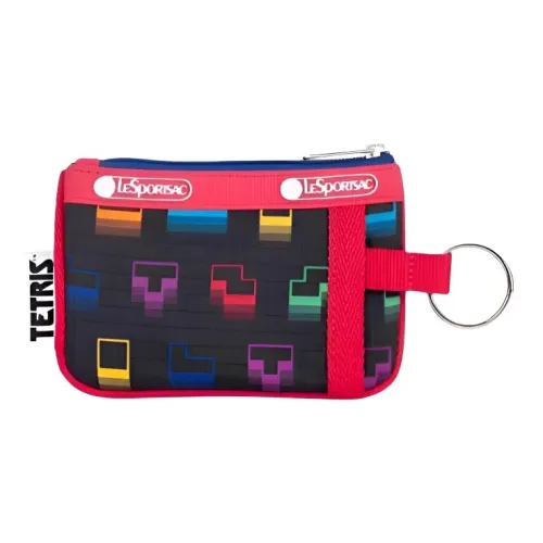 LeSportsac Ткань Кошелек Клатч Мини Женский Falling Блок Розовый